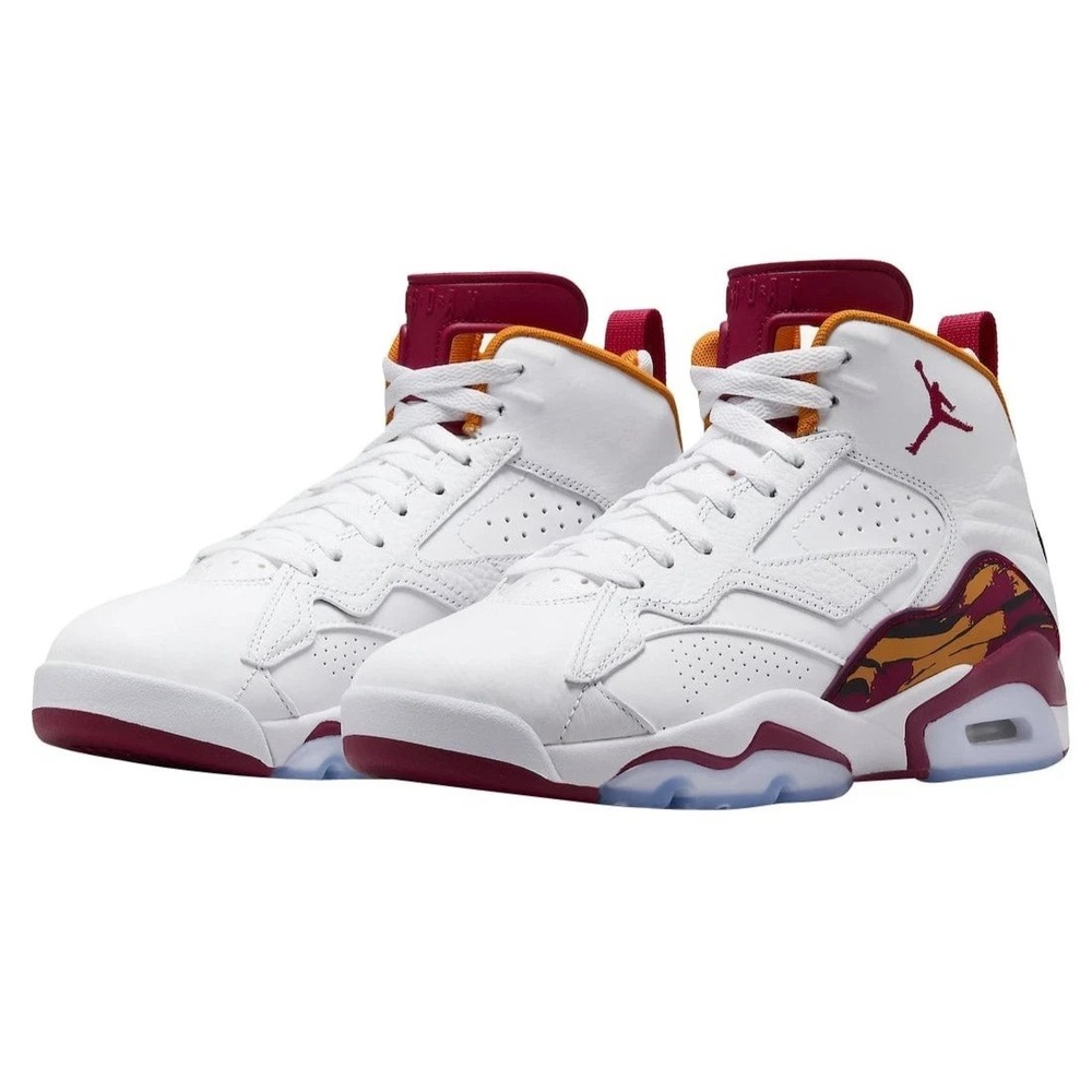 Mens Size 14- Nike Jordan MVP Basketball Shoes White Orange Red DZ4475-168 NEW - Picture 4 of 8